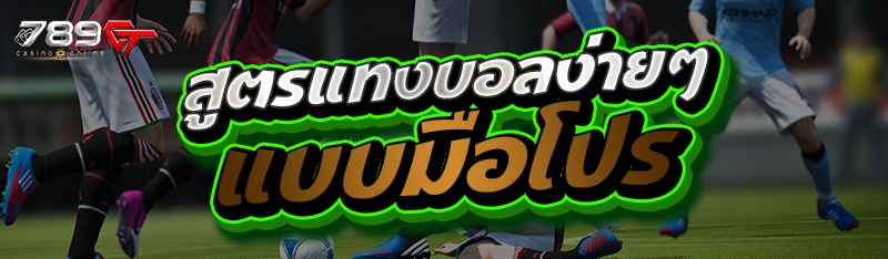 สูตรแทงบอลง่ายๆ แบบมือโปร